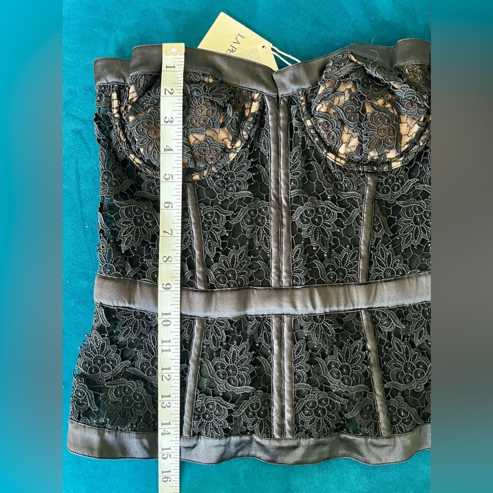 LA PERLA Eden Lace Bustier Strapless Corset Top with removable pads 36B NWT - Picture 12 of 16